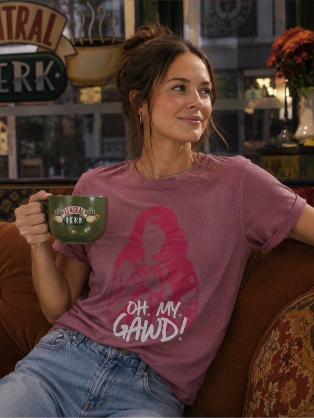Friends Oh My Gawd! Graphic Tee - Mauve Women's T-Shirt